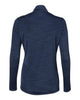 Adidas A476 Women's Lightweight Mélange Quarter-Zip Pullover