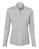 Adidas A476 Women's Lightweight Mélange Quarter-Zip Pullover