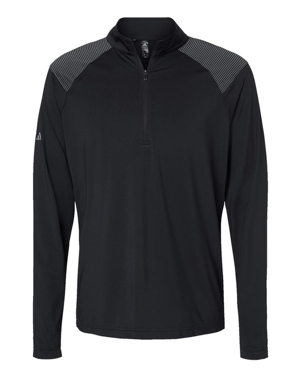 Adidas A520 Shoulder Stripe Quarter-Zip Pullover