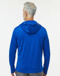 Adidas A596 Lightweight Performance Quarter-Zip Hooded Pullover