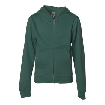 Independent Trading Co SS4001YZ Youth Midweight Full-Zip Hooded Sweatshirt