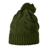 Richardson 141 - Chunk Twist Knit Beanie with Cuff & Pom - 141