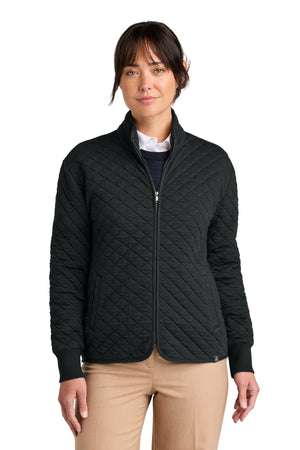 Brooks Brothers BB18213 Women's Diamond Quilt Full-Zip - 