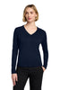 Brooks Brothers BB18401 Women's Cotton Stretch V-Neck Sweater