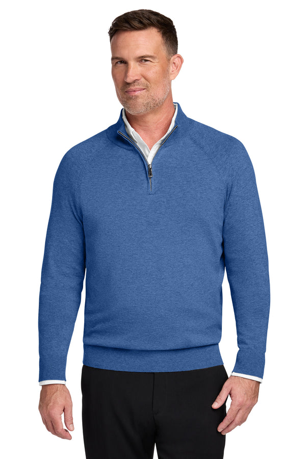 Brooks Brothers BB18402 Cotton Stretch 1/4-Zip Sweater