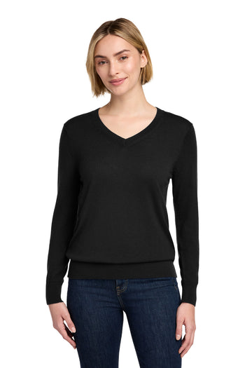 Brooks Brothers BB18411 Women's Washable Merino V-Neck Sweater