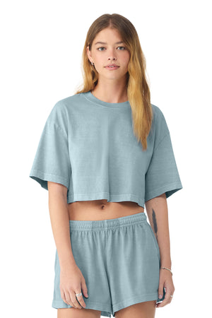 Bella + Canvas BC6882GD BELLA+CANVAS Women's Heavyweight Garment-Dyed Cropped Tee - 