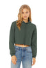 Bella + Canvas BC7502 BELLA+CANVAS Women's Sponge Fleece Cropped Fleece Hoodie