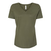 BELLA + CANVAS 6405 Womens Relaxed Jersey V-Neck Tee