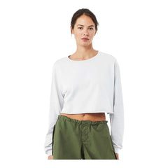 BELLA + CANVAS 6501 Women’s FWD Fashion Crop Long Sleeve Tee - 