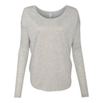 BELLA + CANVAS 8852 Women’s Flowy 2x1 Ribbed Long Sleeve Tee