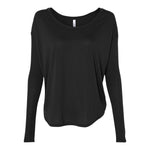 BELLA + CANVAS 8852 Women’s Flowy 2x1 Ribbed Long Sleeve Tee
