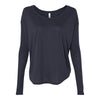BELLA + CANVAS 8852 Women’s Flowy 2x1 Ribbed Long Sleeve Tee