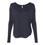 BELLA + CANVAS 8852 Women’s Flowy 2x1 Ribbed Long Sleeve Tee