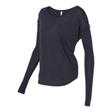 BELLA + CANVAS 8852 Women’s Flowy 2x1 Ribbed Long Sleeve Tee