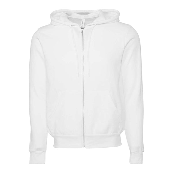 BELLA + CANVAS 3739 Unisex Sponge Fleece Full-Zip Hoodie Sweatshirt