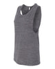 Bella + Canvas 8803 Women's Flowy Scoop Muscle Tank - Asphalt Slub