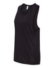 Bella + Canvas 8803 Women's Flowy Scoop Muscle Tank - Black