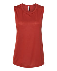 Bella + Canvas 8803 Women's Flowy Scoop Muscle Tank - Brick