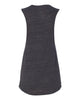 Bella + Canvas 8803 Women's Flowy Scoop Muscle Tank - Charcoal Black Slub