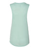 Bella + Canvas 8803 Women's Flowy Scoop Muscle Tank - Dusty Blue