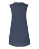 Bella + Canvas 8803 Women's Flowy Scoop Muscle Tank - Heather Navy