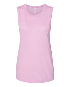 Bella + Canvas 8803 Women's Flowy Scoop Muscle Tank - Lilac - 