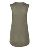 Bella + Canvas 8803 Women's Flowy Scoop Muscle Tank - Military Green