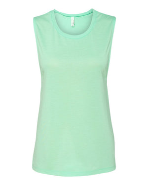 Bella + Canvas 8803 Women's Flowy Scoop Muscle Tank - Mint - 