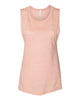 Bella + Canvas 8803 Women's Flowy Scoop Muscle Tank - Peach Slub