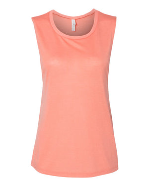 Bella + Canvas 8803 Women's Flowy Scoop Muscle Tank - Sunset - 
