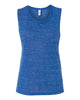 Bella + Canvas 8803 Women's Flowy Scoop Muscle Tank - True Royal Marble