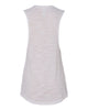 Bella + Canvas 8803 Women's Flowy Scoop Muscle Tank - White Slub