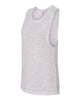 Bella + Canvas 8803 Women's Flowy Scoop Muscle Tank - White Slub