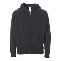 Independent Trading Co PRM15YSBZ Youth Lightweight Special Blend Raglan Zip Hood