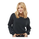 Independent Trading Co AFX24CRP Women's Lightweight Crop Crewneck Sweatshirt