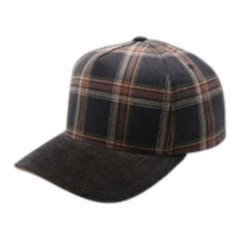 PitBull PLD11 5 Panel Plaid Sandwich Visor Cap
