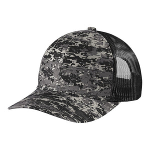 Port Authority C114 Digi Camo Snapback Trucker Cap - 