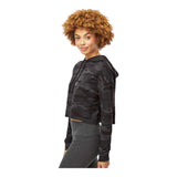 Independent Trading Co AFX64CRP Women's Lightweight Crop Hooded Sweatshirt