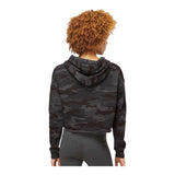 Independent Trading Co AFX64CRP Women's Lightweight Crop Hooded Sweatshirt