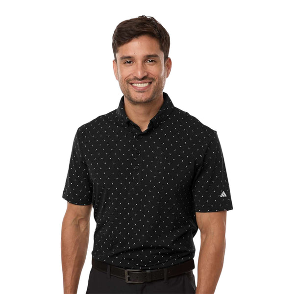 Adidas A2028 Men's Ultimate365 Micro Print Polo