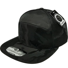 Pit Bull Cambridge PB250 7 Panel Hat Shiny Camo Camper Mesh Trucker Cap - 