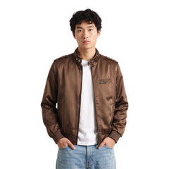 Members Only MM070666 Men's Classic Satin Iconic Racer Jacket - 