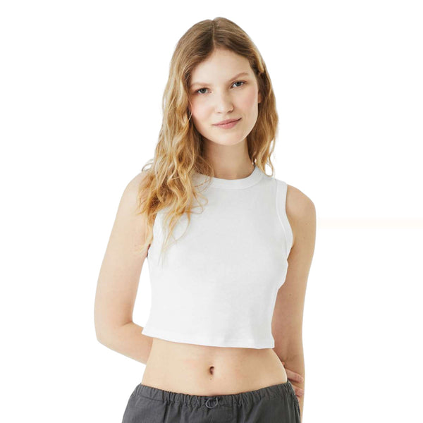 BELLA+CANVAS 1013 Women’s Micro Rib Muscle Crop Tank