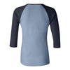 BELLA+CANVAS 2000 Women’s 1x1 Baby Rib Raglan Three-Quarter Sleeve Tee