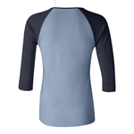 BELLA+CANVAS 2000 Women’s 1x1 Baby Rib Raglan Three-Quarter Sleeve Tee