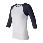 BELLA+CANVAS 2000 Women’s 1x1 Baby Rib Raglan Three-Quarter Sleeve Tee