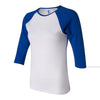 BELLA+CANVAS 2000 Women’s 1x1 Baby Rib Raglan Three-Quarter Sleeve Tee