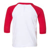 BELLA+CANVAS 3200T Toddler Three-Quarter Sleeve Baseball Tee