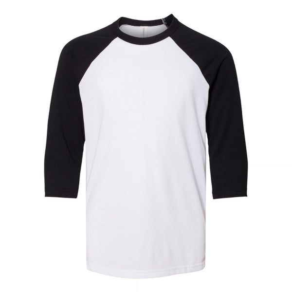 BELLA+CANVAS 3200Y Youth Three-Quarter Sleeve Baseball Tee